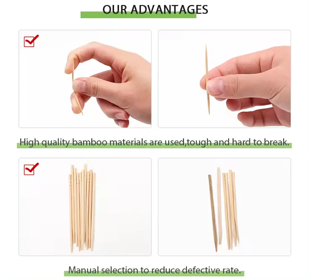 Bamboo Toothpicks 200pcs (2)