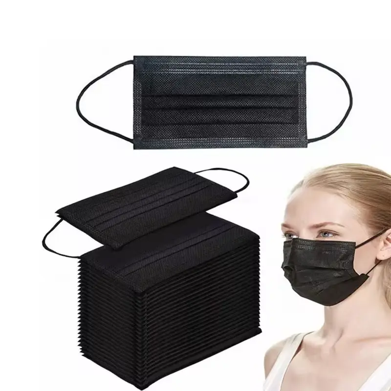 Disposable Face Mask Black(6)