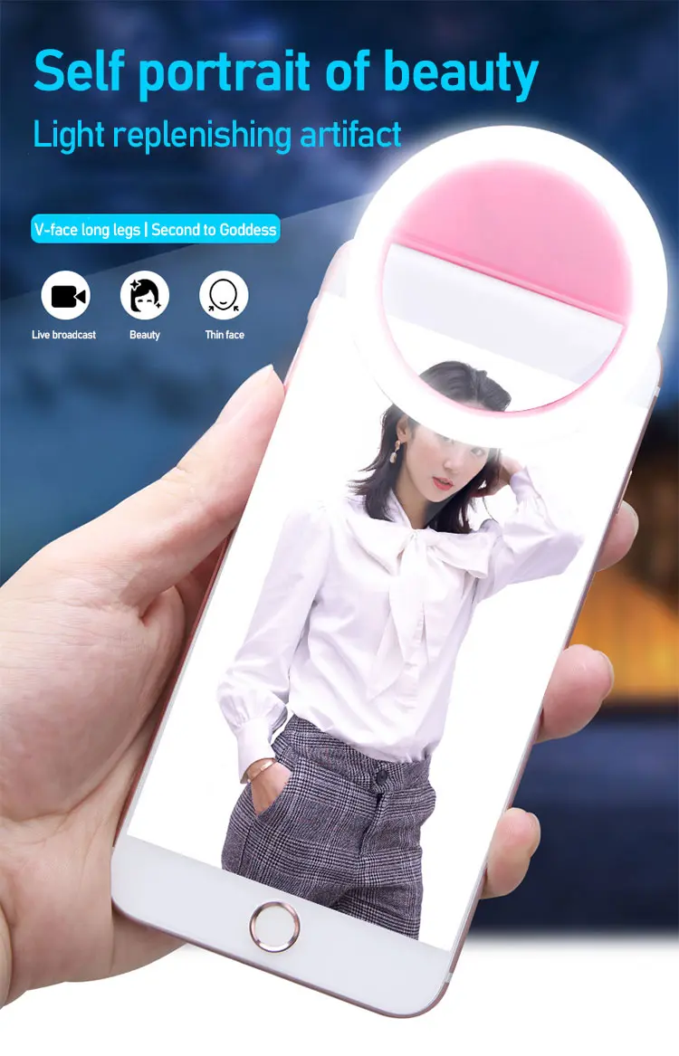 Mini LED Selfie Ring Light For Phone (1)