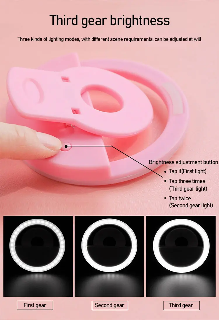 Mini LED Selfie Ring Light For Phone (2)