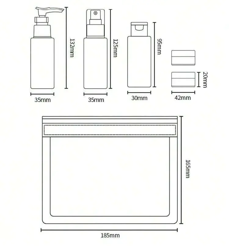 COSMETIC TRAVEL SET(8)