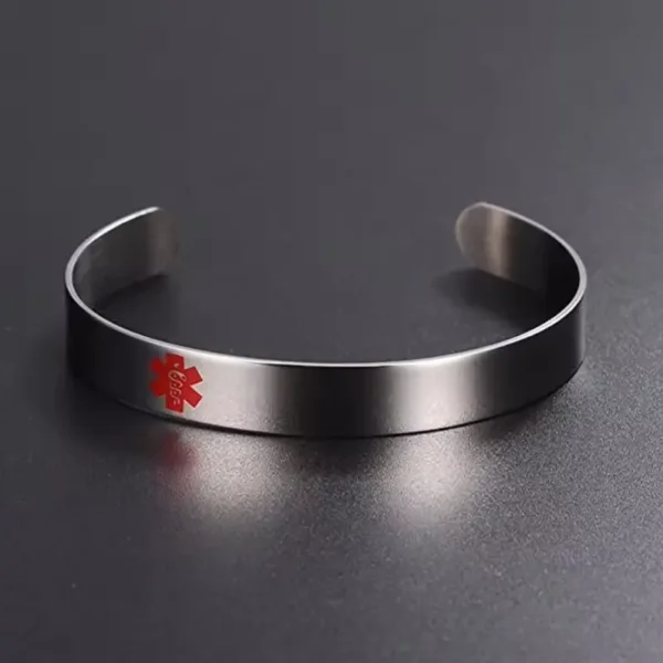 Medical Alert ID Bangle Bracelet (2) (1)