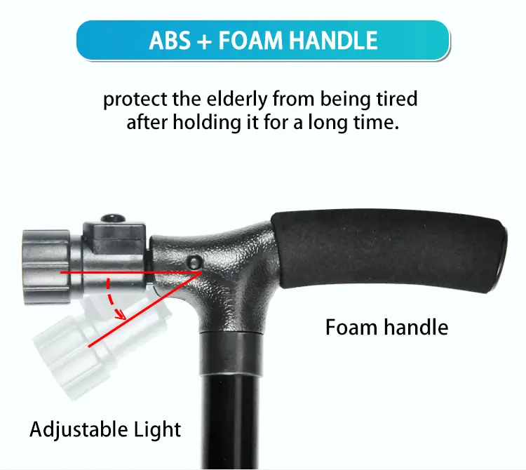 Folding Cane with Led Light (3)