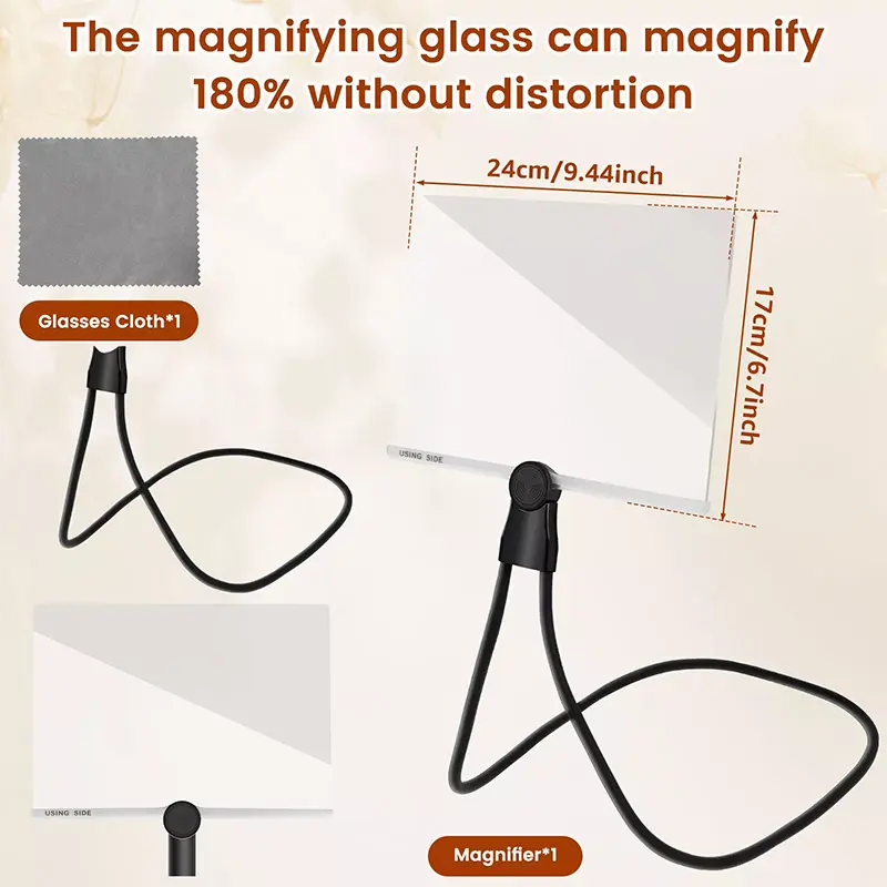 Hands Free Magnifying Glass with 50LED (2)