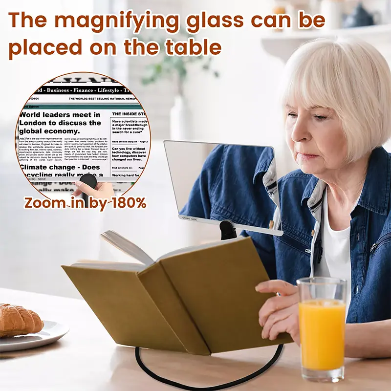 Hands Free Magnifying Glass with 50LED (6)