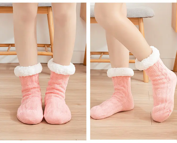 Non slip plush socks (7)