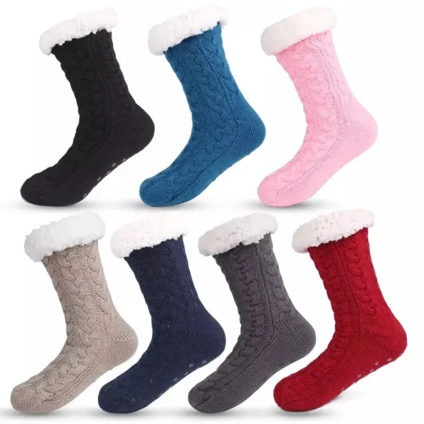 Non slip plush socks (8)