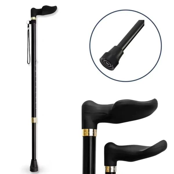 Walking Cane with Orthopedic Handle（1） (2)