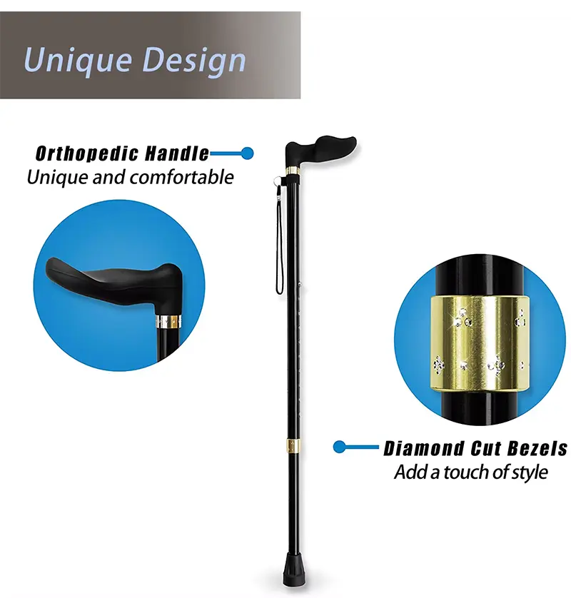 Walking Cane with Orthopedic Handle（3）