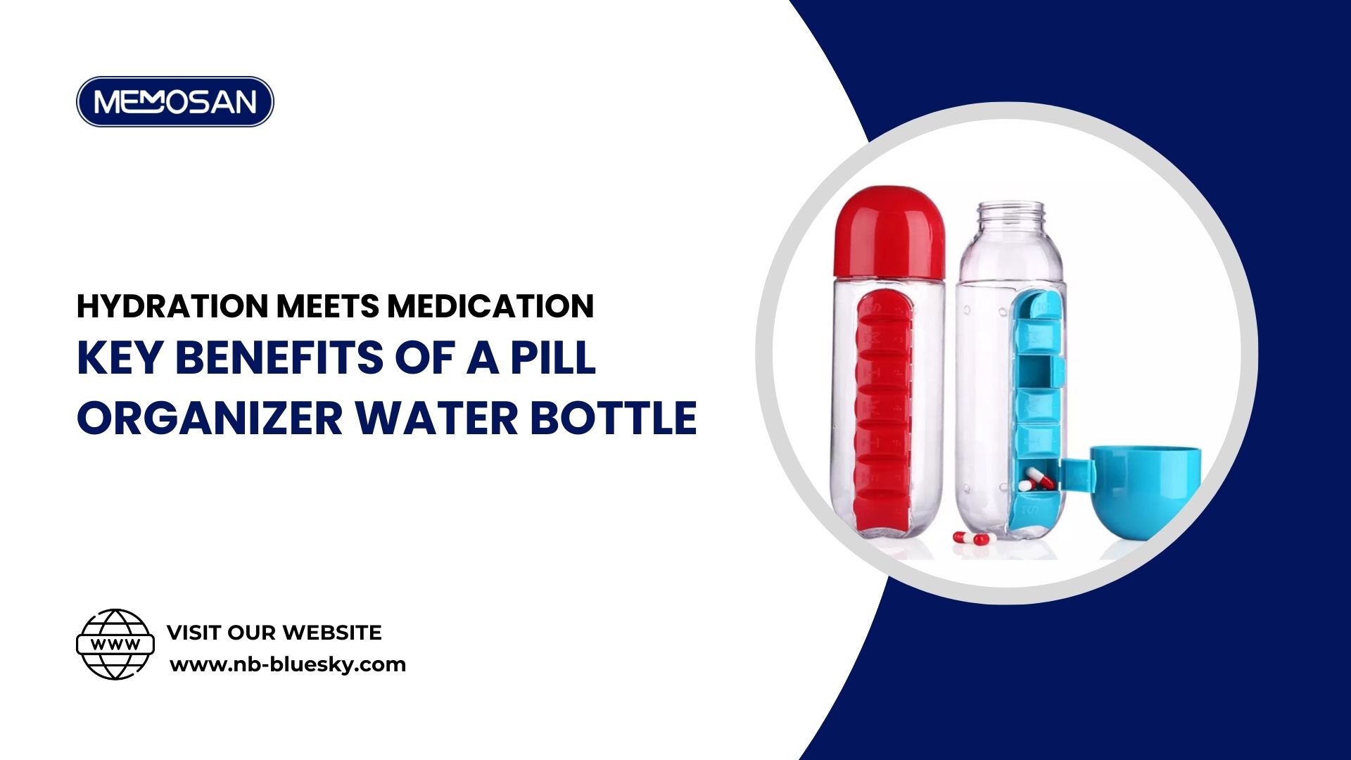 Hydration Meets Medication Key Benefits of a Pill Organizer Water Bottle