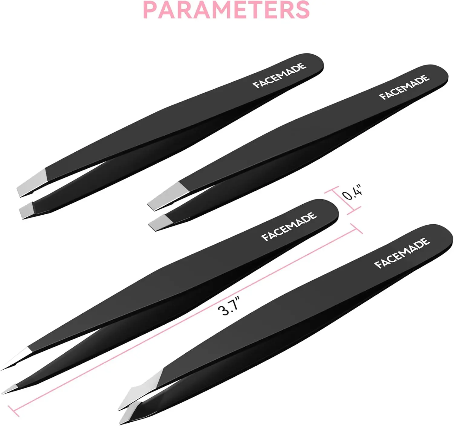 4 Pack Tweezers for Women (5)