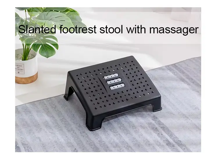 Foot Resting Stool with Rollers (1)