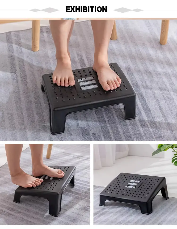 Foot Resting Stool with Rollers (4)