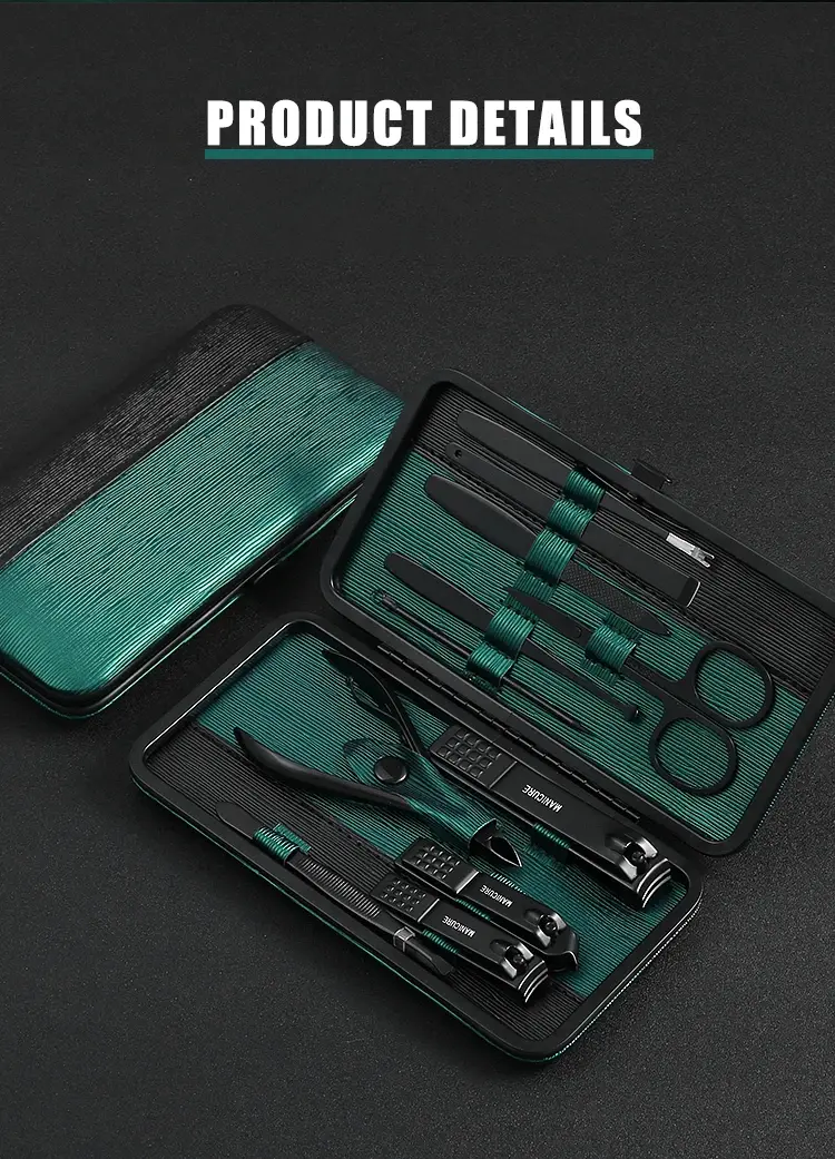 Manicure Set Nail Clippers Kit (13)