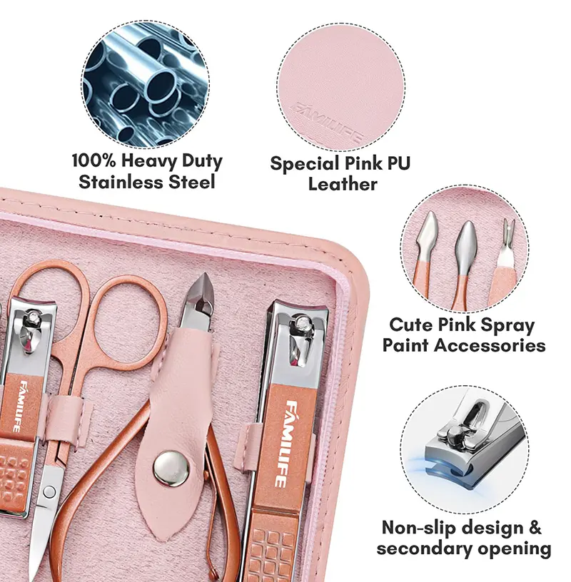 Manicure Set Nail Clippers Kit (4)