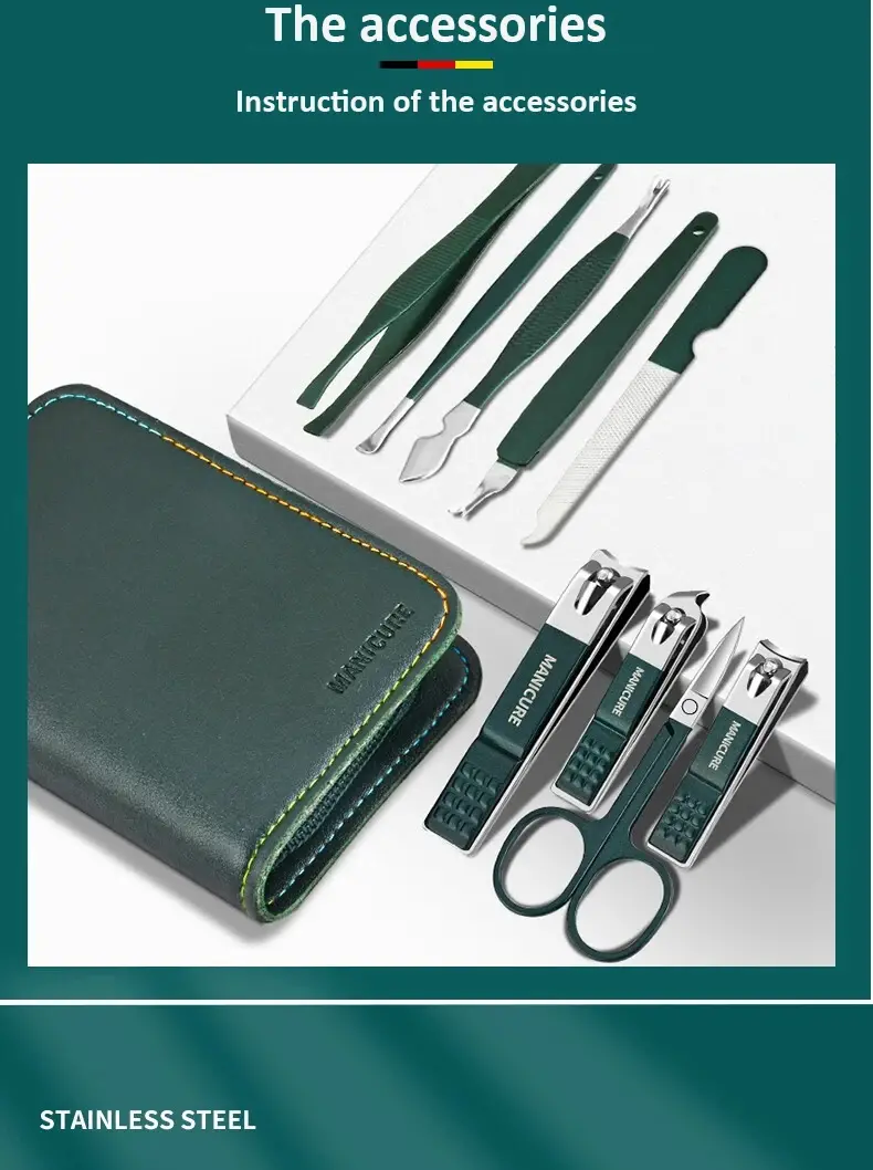 Manicure Set Nail Clippers Kit (5)