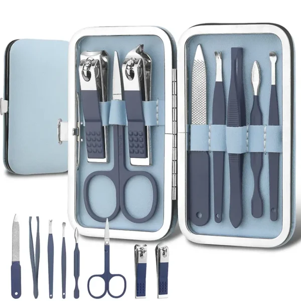 Manicure Set Nail Clippers Kit (7)