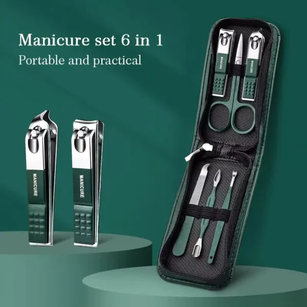 Nail Clippers Manicure Beauty Tools 6 Piece Portable (3)