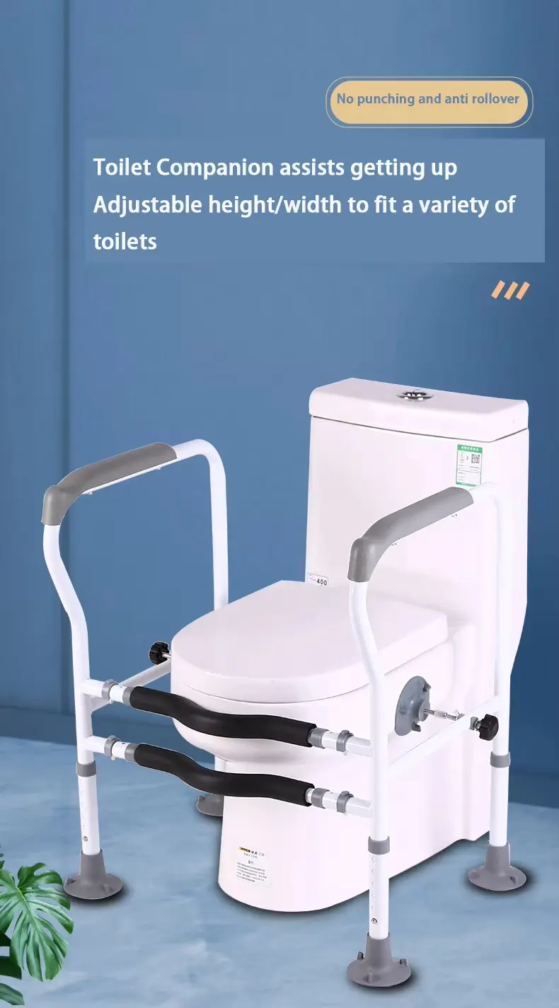 Toilet Safety Rails, Adjustable Toilet Safety Frame for Elderly (1)