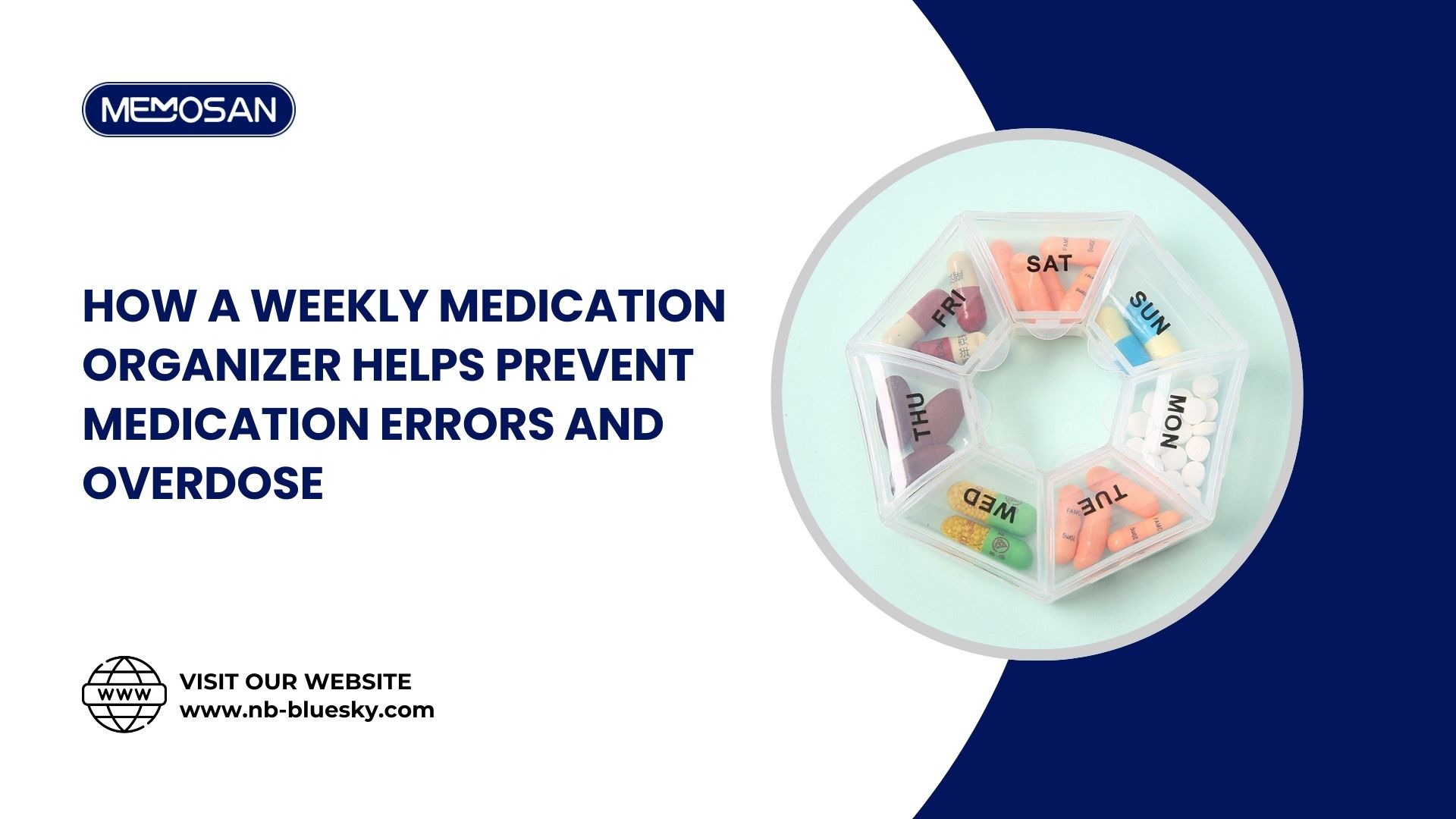 How a Weekly Medication Organizer Helps Prevent Medication Errors and Overdose