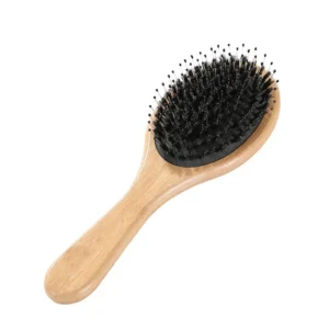 Boar Bristle Paddle Hairbrush Oval(1)