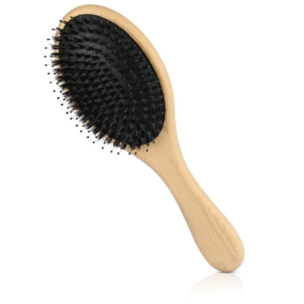 Boar Bristle Paddle Hairbrush Oval(10)