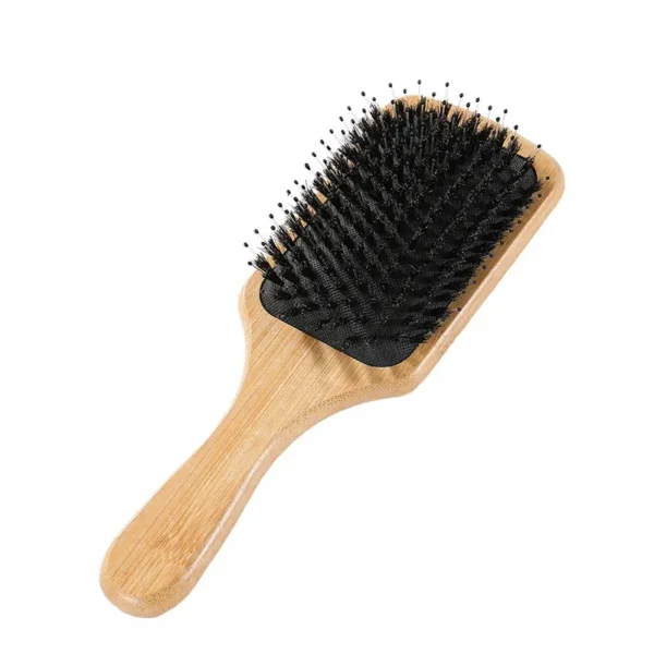 Boar Bristle Paddle Hairbrush(1)