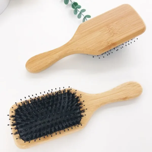 Boar Bristle Paddle Hairbrush(11)