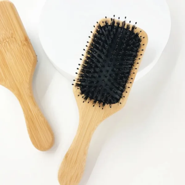 Boar Bristle Paddle Hairbrush(13)