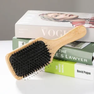 Boar Bristle Paddle Hairbrush(4)