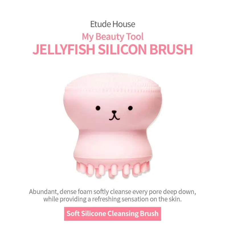 Cute Little Octopus Silicone Face Cleansing Brush (1)