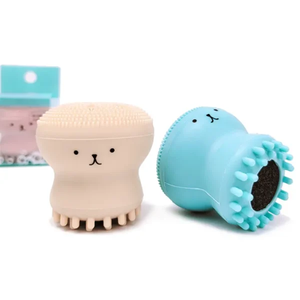 Cute Little Octopus Silicone Face Cleansing Brush (6)