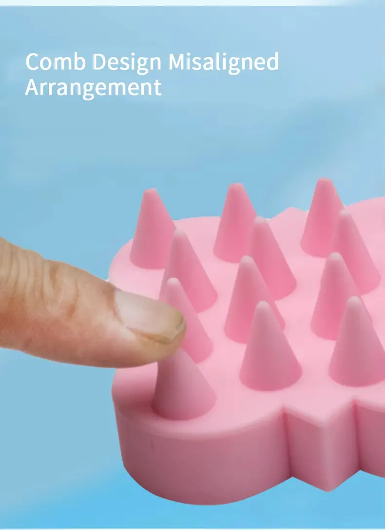 Detangling Extension Silicone Bristle Round Hair Brush (5)