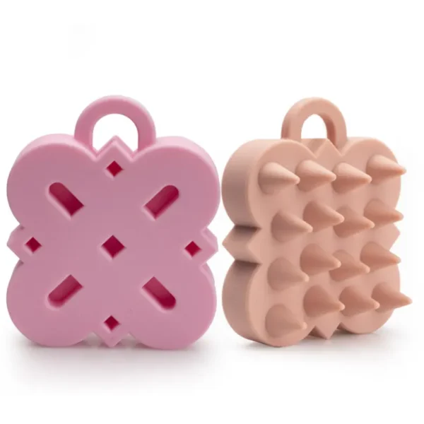 Detangling Extension Silicone Bristle Round Hair Brush (5)