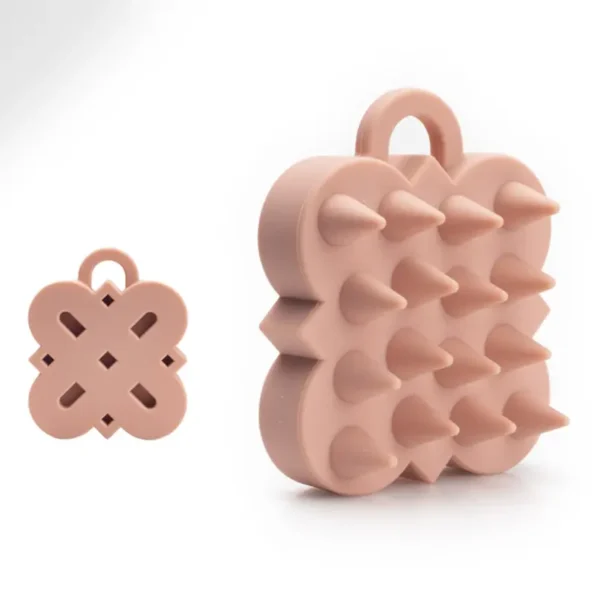 Detangling Extension Silicone Bristle Round Hair Brush (9)