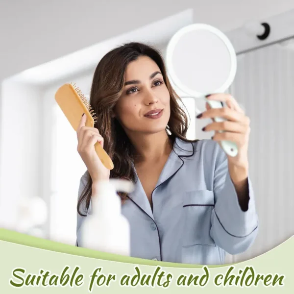 Detangling Wood Hair Brush (2)