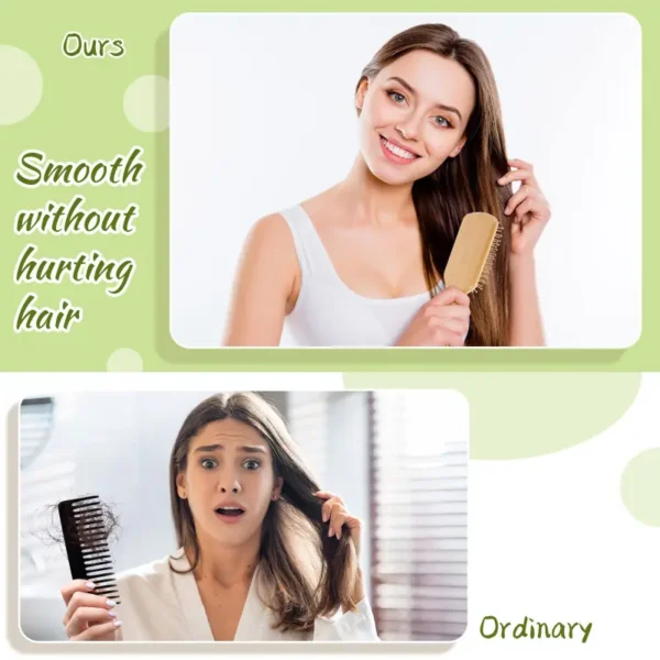 Detangling Wood Hair Brush (4)