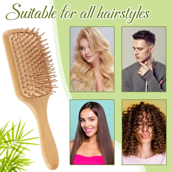 Detangling Wood Hair Brush (5)