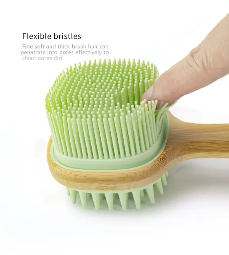 Double Side Long Handle Back Scrubber(4)