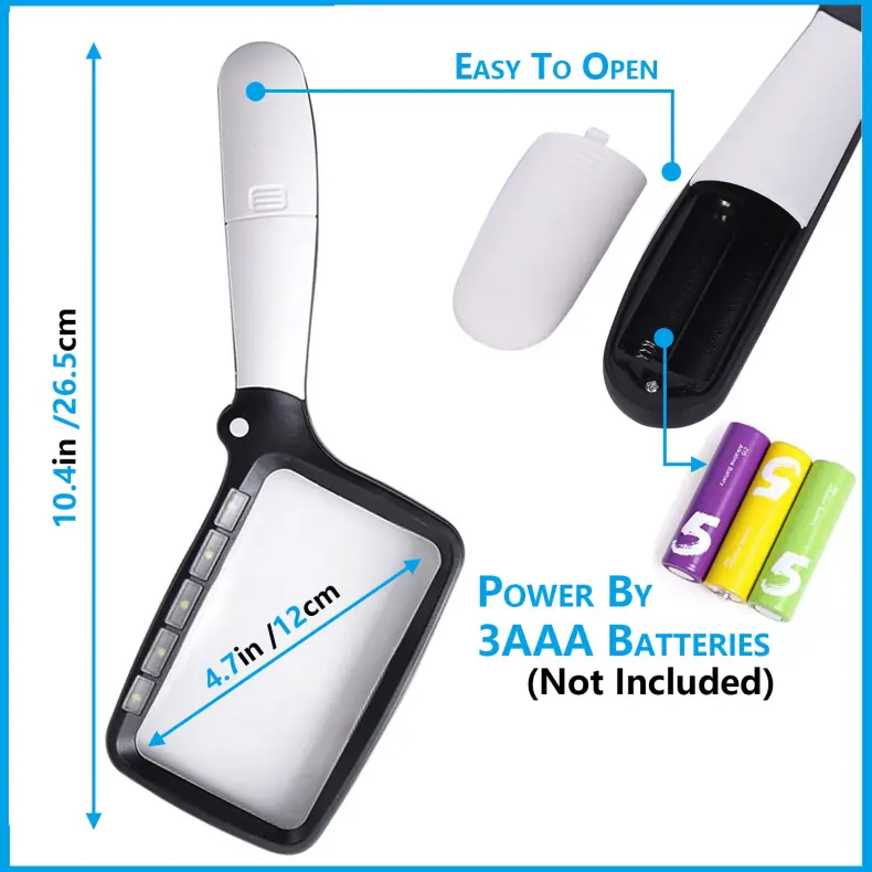 Folding Handheld Magnifying Glass (2)