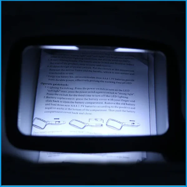 Folding Handheld Magnifying Glass (2)