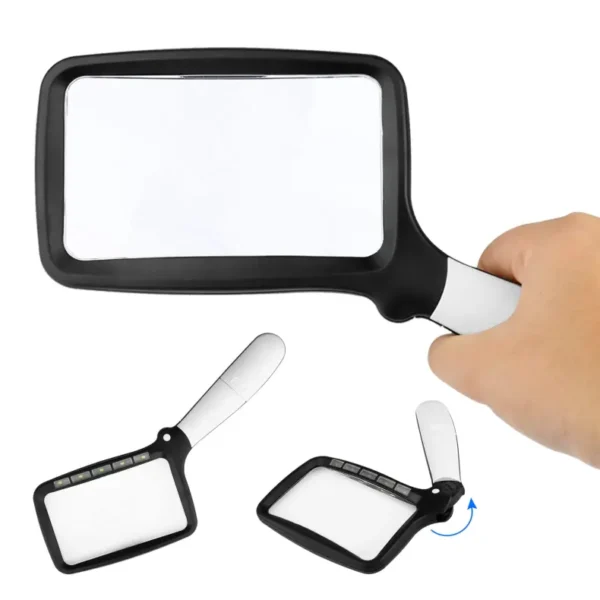 Folding Handheld Magnifying Glass (4)