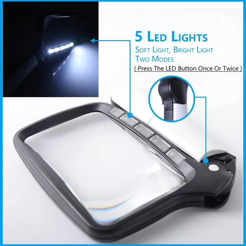 Folding Handheld Magnifying Glass (5)