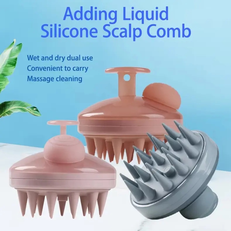 Hair Fur Grooming Cleaning Brush With Shampoo Dispenser (1)