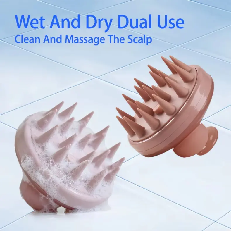 Hair Fur Grooming Cleaning Brush With Shampoo Dispenser (6)