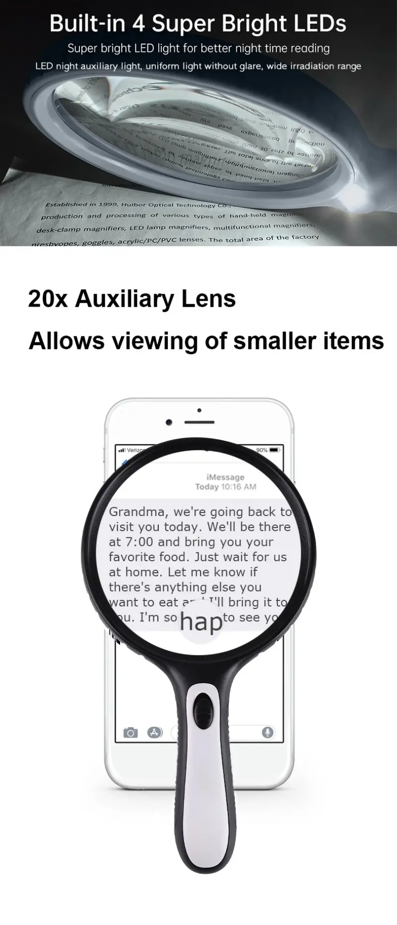 Handheld Illuminated Magnifier with Wild Viewing (3)