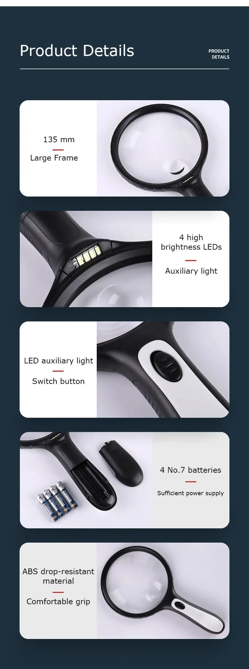 Handheld Illuminated Magnifier with Wild Viewing (4)