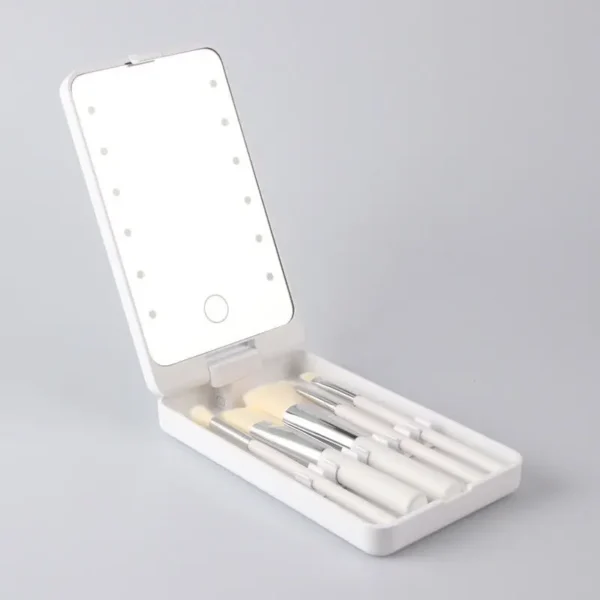 LED Folding Rotating Cosmetic Mirror Box (1)