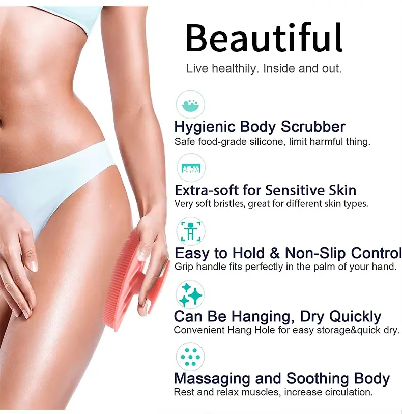 Leave Shaped Exfoliating Body Brush (3)