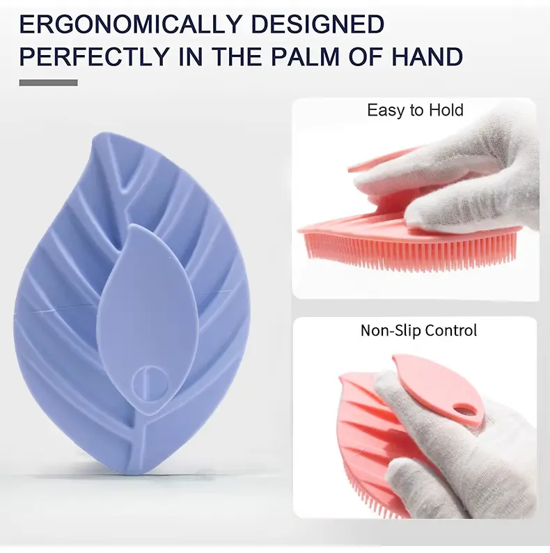 Leave Shaped Exfoliating Body Brush (5)